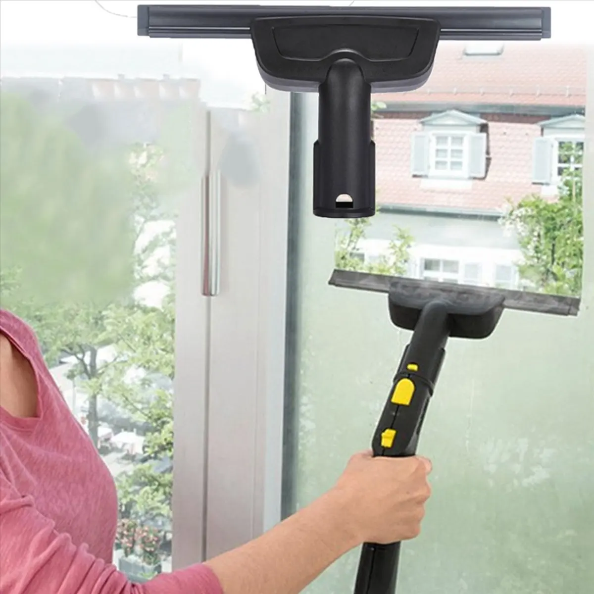Фото Насадка для окон MSOR 2X для пароочистителей Karcher SC2 SC3 SC4 SC5: для зеркал, удаления влаги и растворенных загрязнений, для уборки дома (B) №1