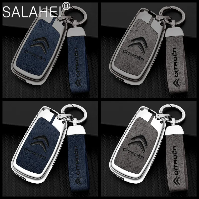 

Zinc Alloy Car Key Cover Case Holder Key Bag Shell Protector Fob For Citroen C1 C2 C3 C4 C5 XSARA PICA Keychain Auto Accessories