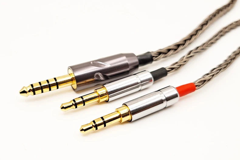 Плетеный 6N 4 мм сбалансированный OCC аудио кабель для JVC HA-SW01 HA-SW02 наушники