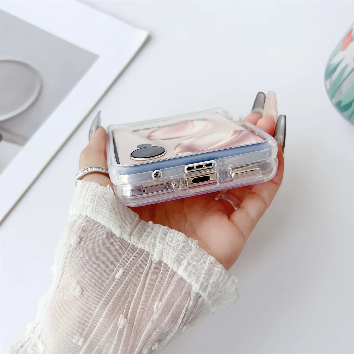 Красочные декомпрессионные бусины чехол с быстрым зыбучим песком для Honor Magic V