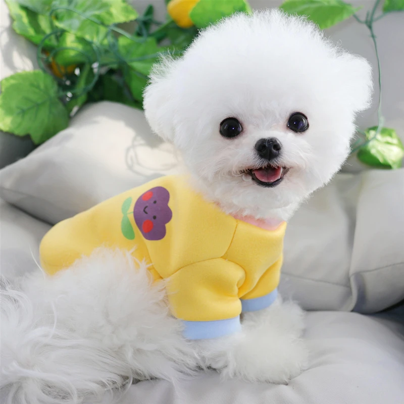 

Puppy Summer Breathable Cotton Coat Teddy Cat Pullover Pomeranian Schnauzer Two-legged Clothes Fashion Pet Pajamas