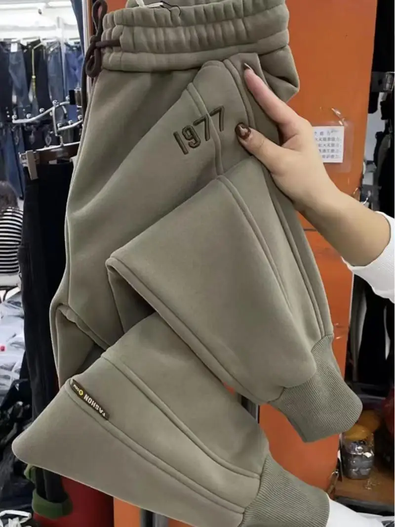 

Kids Spring European Style leggings Casual Pants For Men And Women Loose And Versatile Small Drawstring Embroidered Harlan Pants