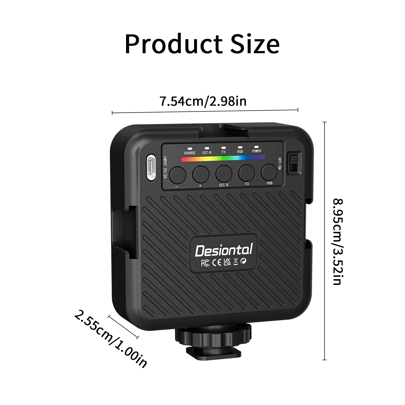 Светодиодный светильник Desiontal iReal X1 RGB 3-цветная температура компактный и