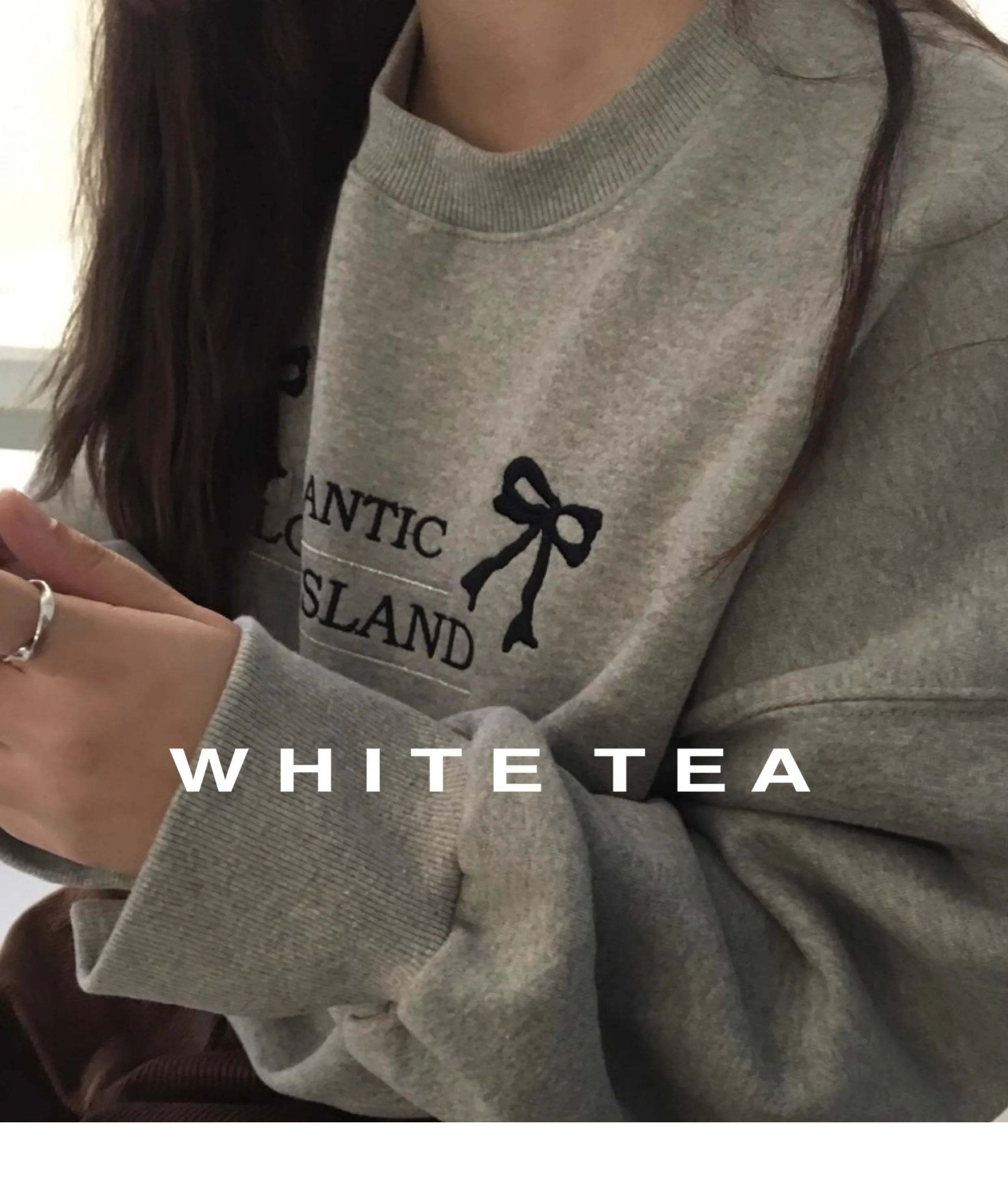 Корейская нишевая флисовая толстовка kusхиты с длинным рукавом и бантом