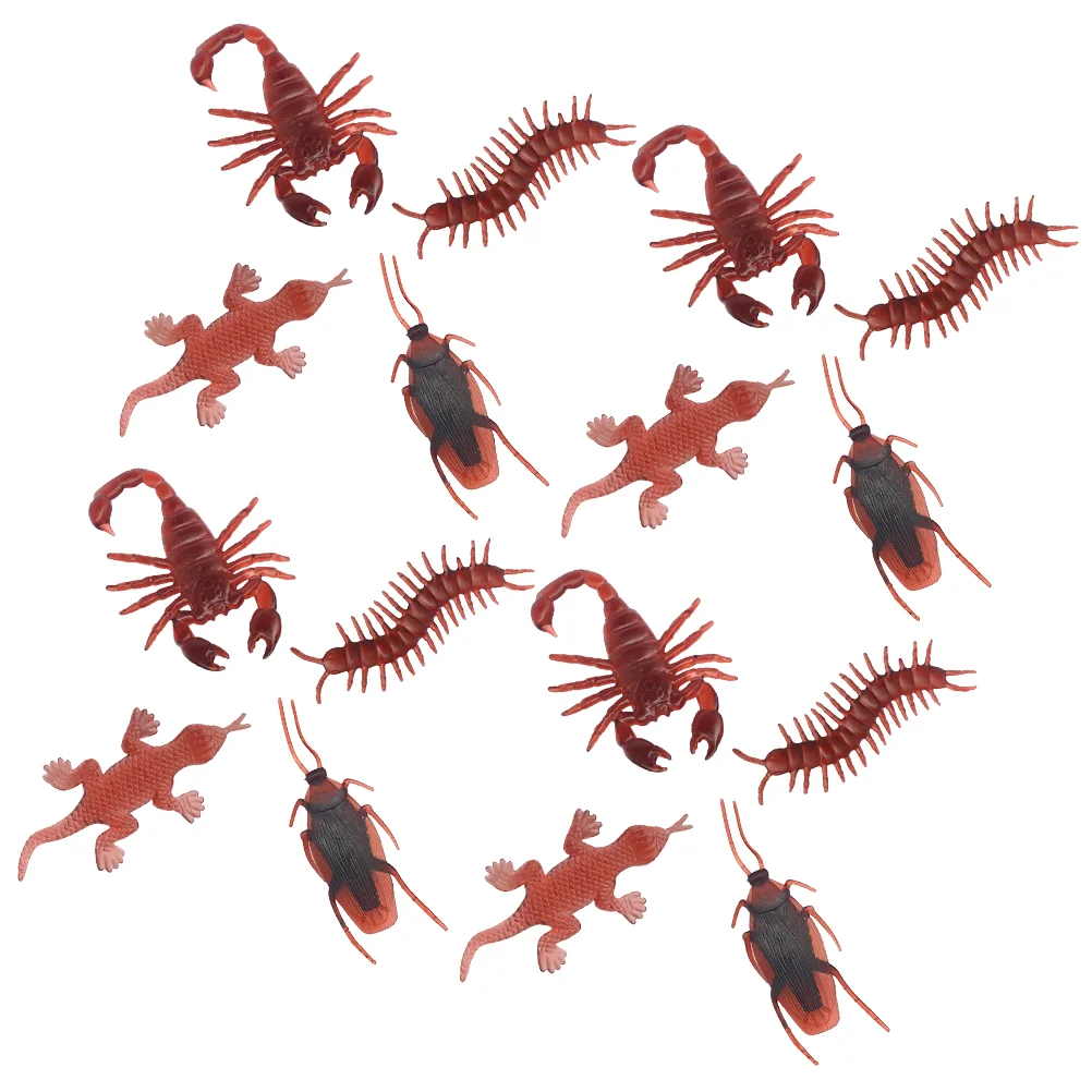 

60pcs Cosplay Props Tricky Simulation Crawling Horror Toys Artificial Insect Props for Festival Party