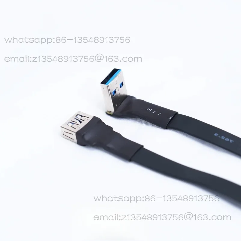 Универсальный удлинительный кабель USB 3.0 с угловым разъемом серии Xproto, скрытая установка, точечная отделка (art.: 3920dbda5026f) - 3920dbda5026f