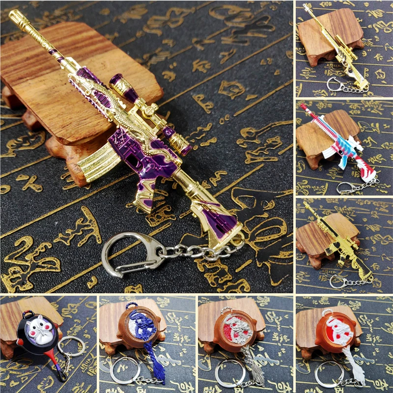 Брелок цыпленок для игры PUBG Eat рюкзак сражений сковорода шлем 98k золотой дракон