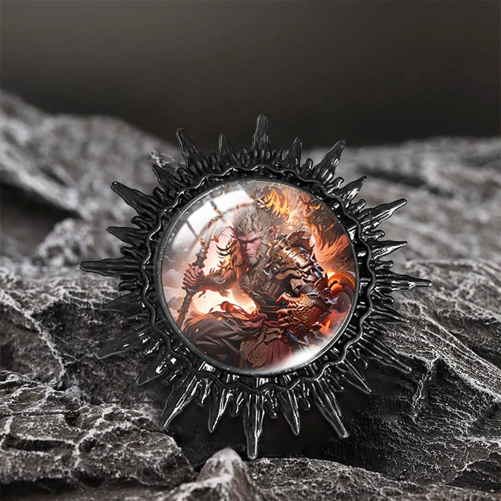 Черная Брошь Wukong Булавка Унисекс Модный Аксессуар Для Шапок Одежды Галстуков