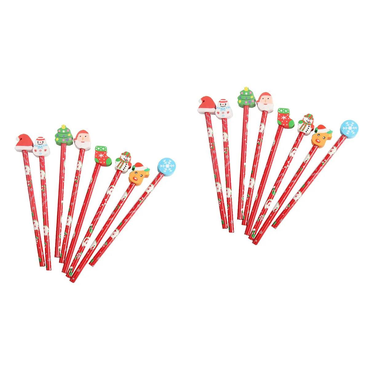 

Рождественский детский набор для деревянных цветных подарков, ластик с Санта-Клаусом, школьные ластики, дерево, снеговик, подарок, новинка