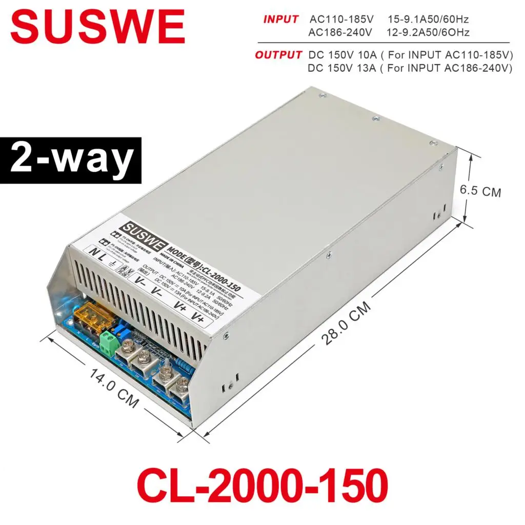 

Adjustable 2000W (PFC) high-power adjustable DC switching power supply 24V/30V/36V/40V/45V/48V/60V/80V/110V/150V/220V/250V/300V