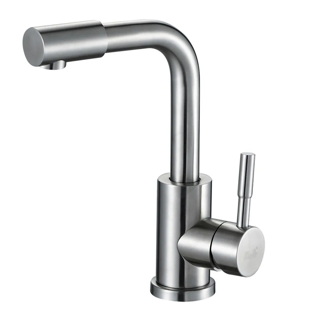 

Faucet Bathroom 360° Rotation Stainless Steel Basin Water Tap Hot And Cold Water Mixed Single Handle Water Luxurious Faucet