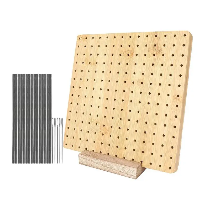 Деревянная доска для вязания крючком комплект с блокировкой регулируемая