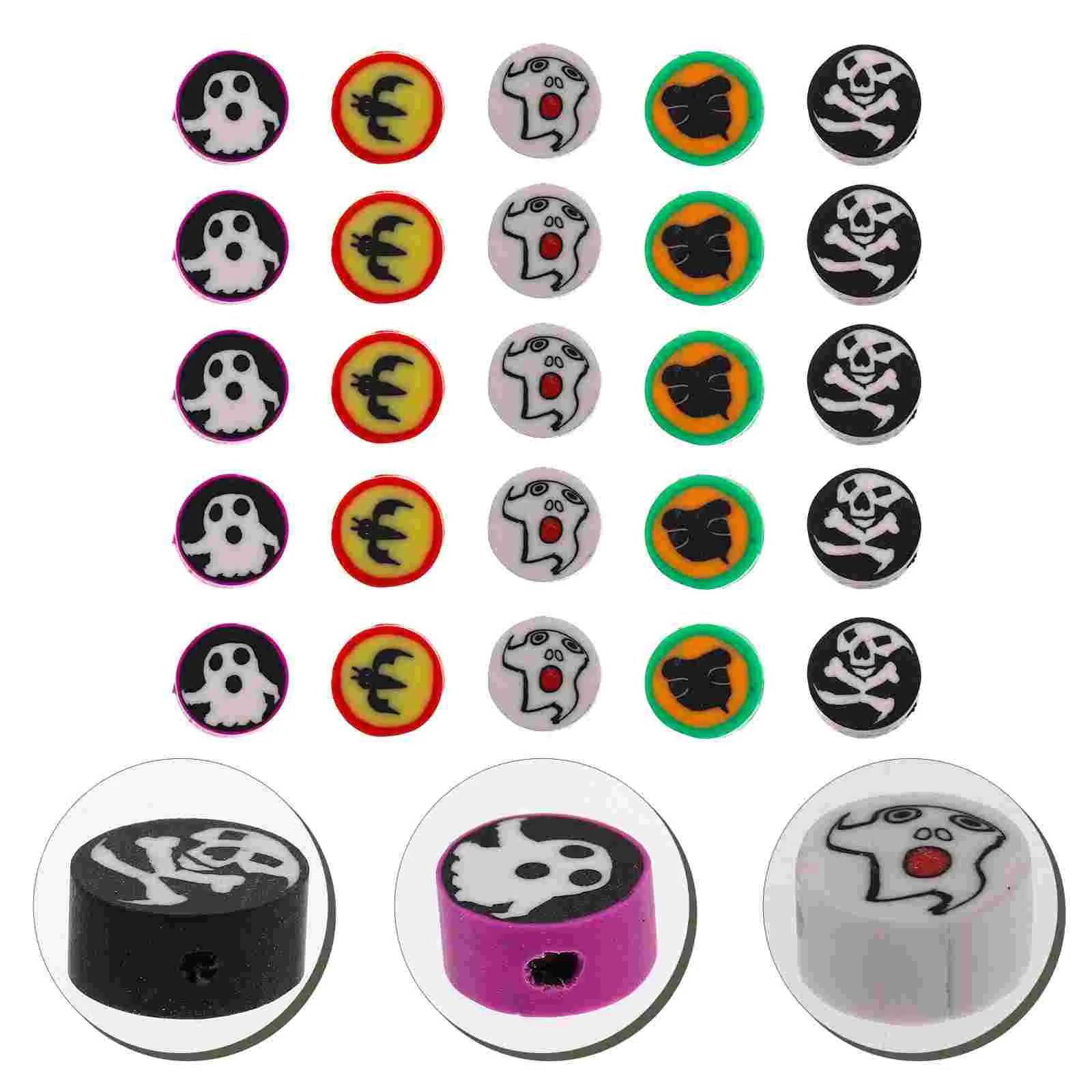 

Beads Claypolymer Loosespacer Ghost Bracelet Jewelry Making Spider Charms Bead Web Suppliesaccessories Findings Miniaturesspooky