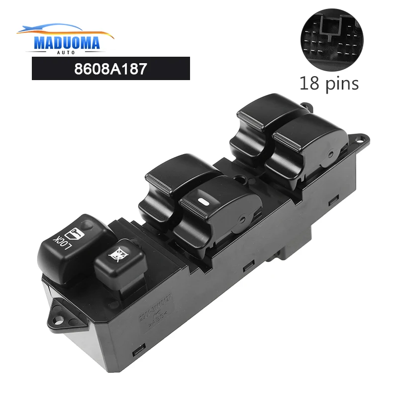 

Новый оконный выключатель 8608A187 8608A044 8608A207 для Mitsubishi Airtrek Outlander EX CW4W CW5W CW6W автомобильные аксессуары