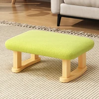 Small Nordic Design Wood Step Stool Hallway Bedside Table Camping Chair Portable Waiting Meuble Salon Modern Furniture Home