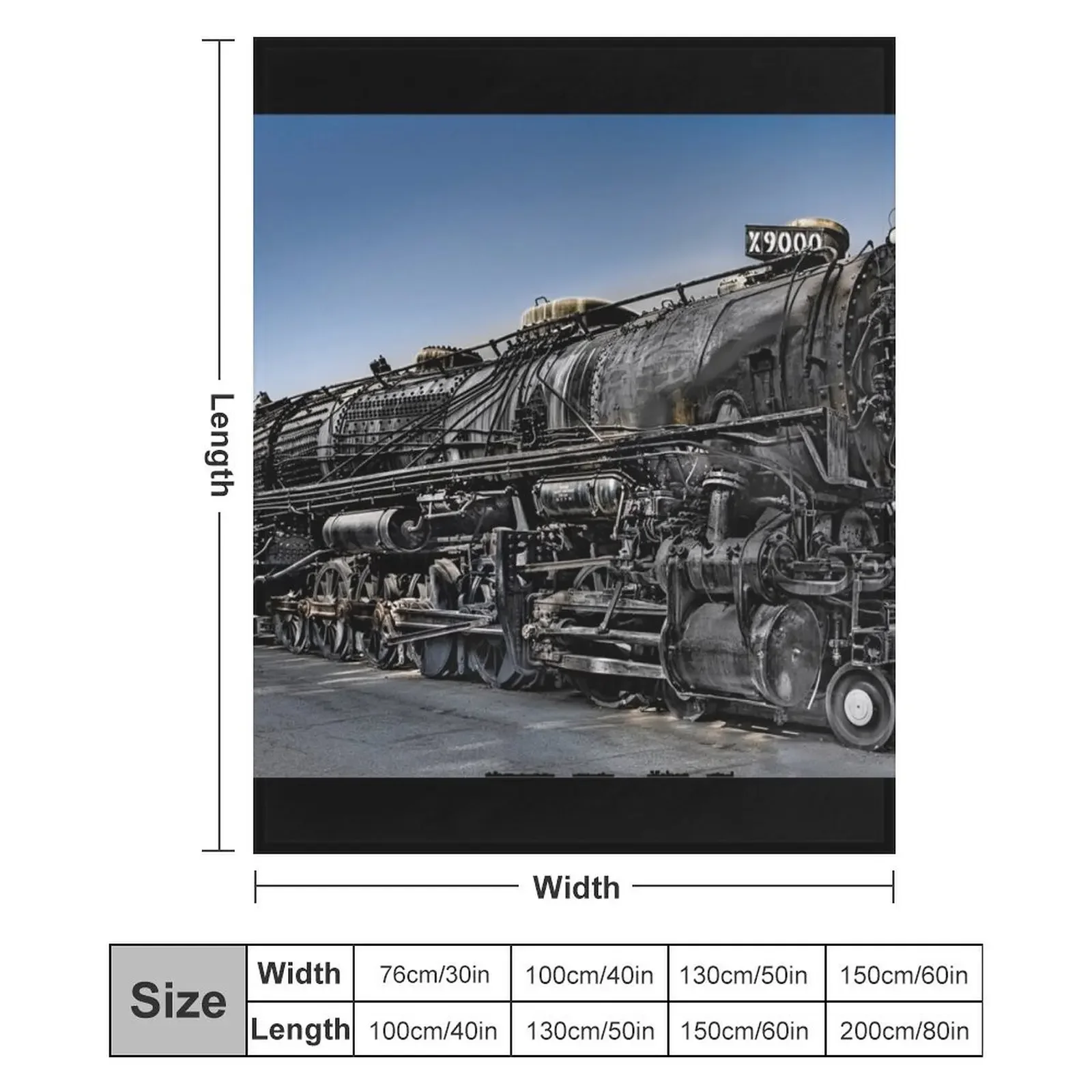 Паровоз Union Pacific №. 9000 - Музей поездов Rail Giants, Помона, Калифорния, США, забавный подарок, плед для кемпинга (art.: 3920dc283efc8) - 3920dc283efc8