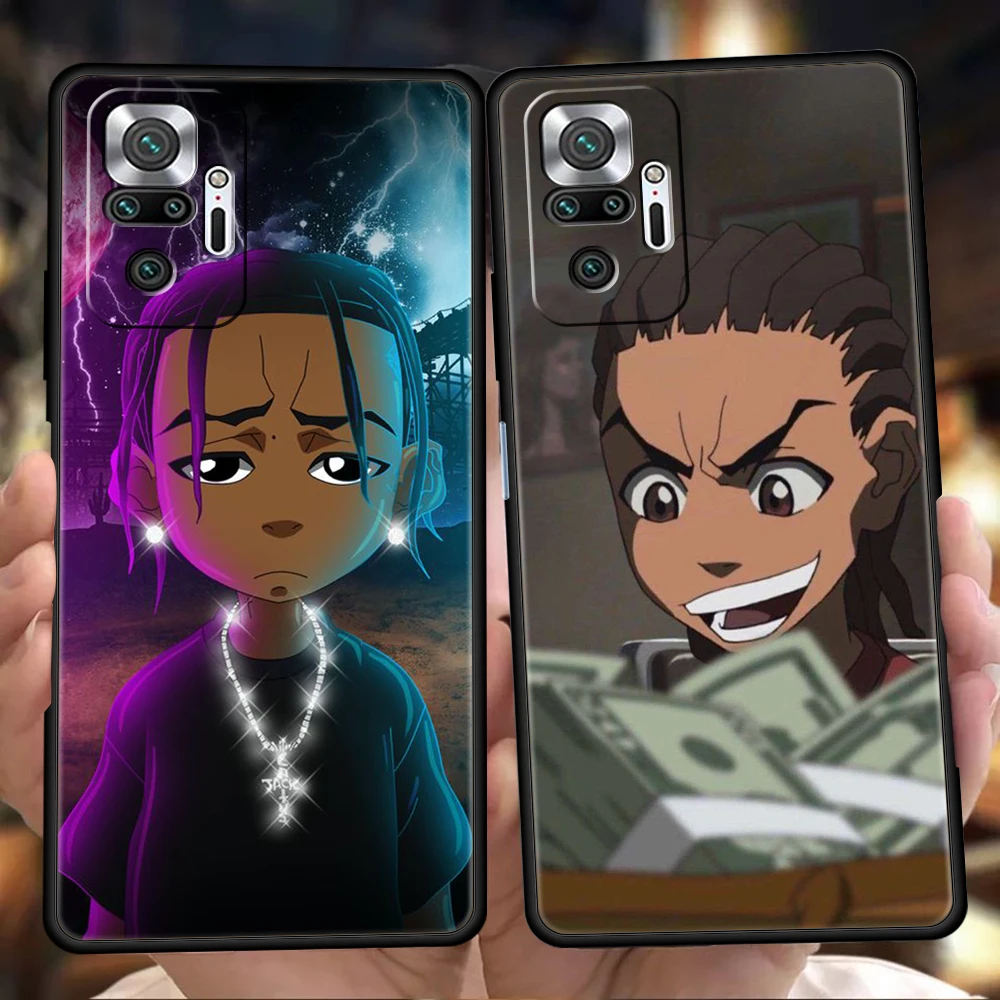 

The Boondocks Phone Case For Redmi 10c K50 Note 10 11 11T Pro 9 9s 8 8T 7 K40 Gaming 9A 9C 8A Pro Plus 5G Silicone Shell Fundas