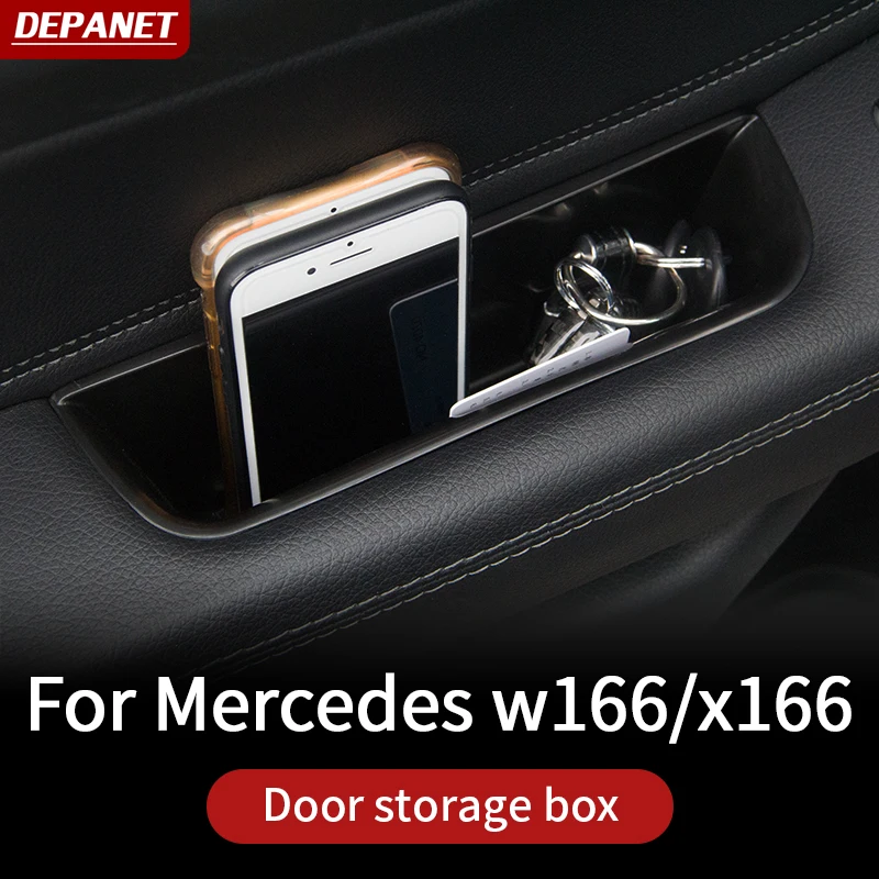Отделка для Mercedes ML320 350 2012 GLE W166 coupe c292 350d GL450 x166 GLS amg дверной подлокотник коробка для хранения Контейнер лоток Органайзер