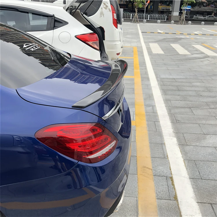 For W205 Spoiler 2015-2018 ps Mercedes-Benz C-class C180 C200 ABS plastic Material Car Rear Wing Color | Автомобили и мотоциклы