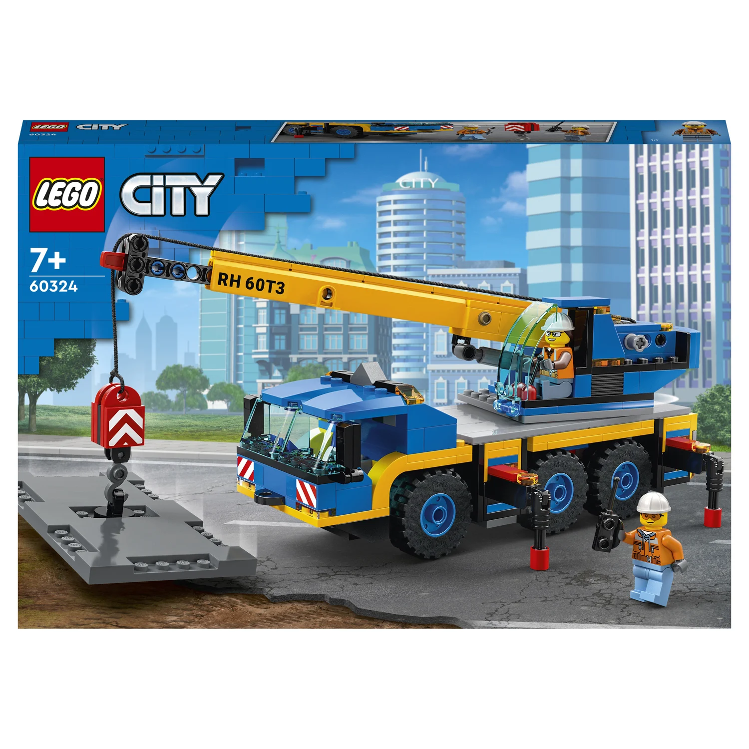 Конструктор LEGO City Great Vehicles 60324 Мобильный кран | Игрушки и хобби