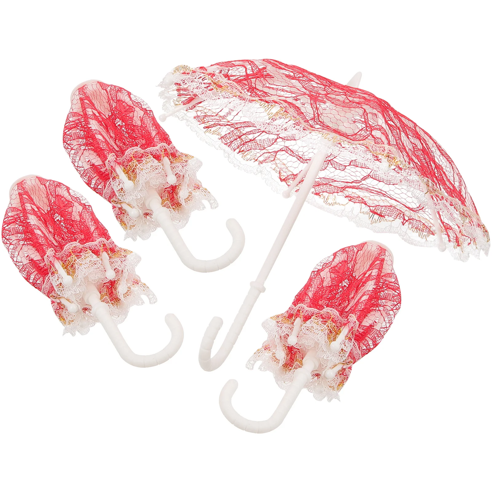 4 шт. кружевной зонтик для малышей мини-зонтики украшений детский детей