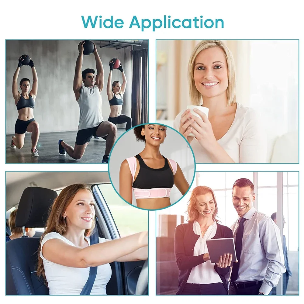 Регулируемый Корректор осанки до ключиц корсет для верхней части спины