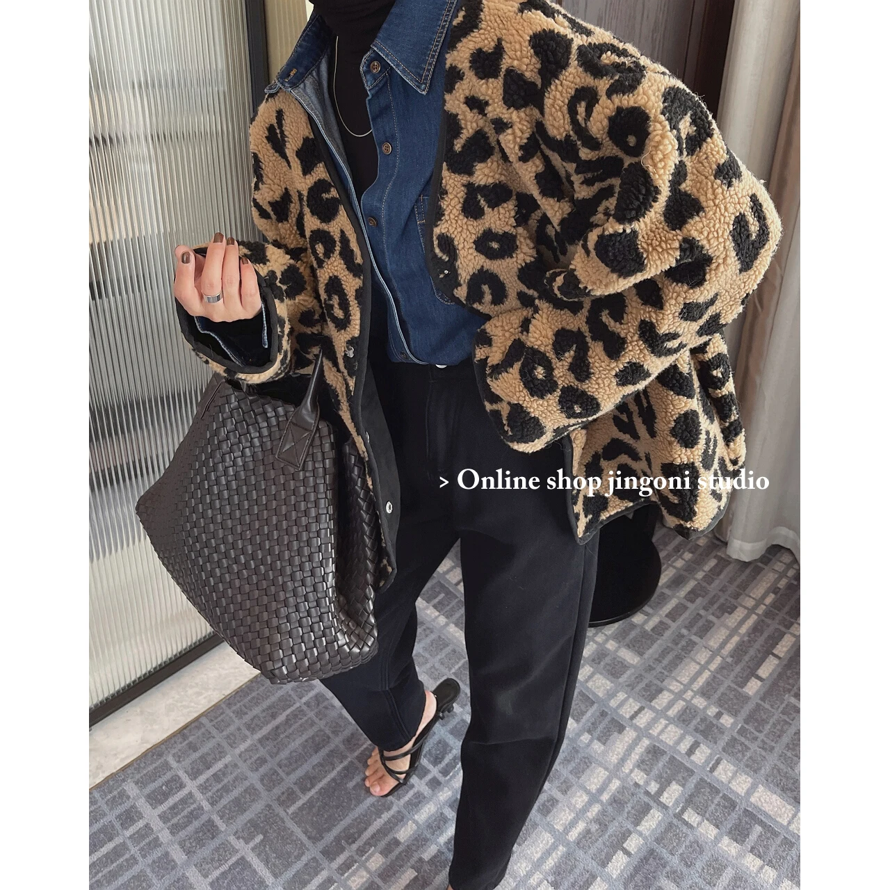 2022 Women Plaid Leopard Oversized Woolen Faux Fur Teddy Jackets Blazers Trench Coats Clothes Parkas Heavy Down Winter Stylish