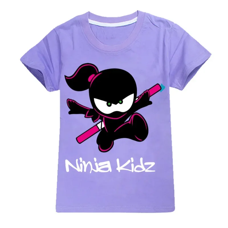 Детская одежда NINJA KIDZ модная летняя футболка для мальчиков с коротким рукавом