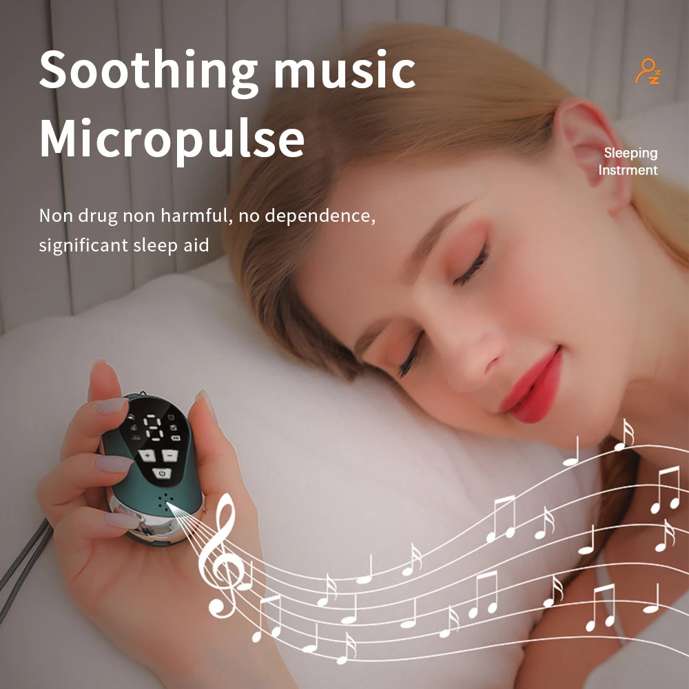 

Портативное устройство для сна помогает сну облегчить бессонницу инструмент Сброс давления Ночная тревога терапия Релаксация с музыкой
