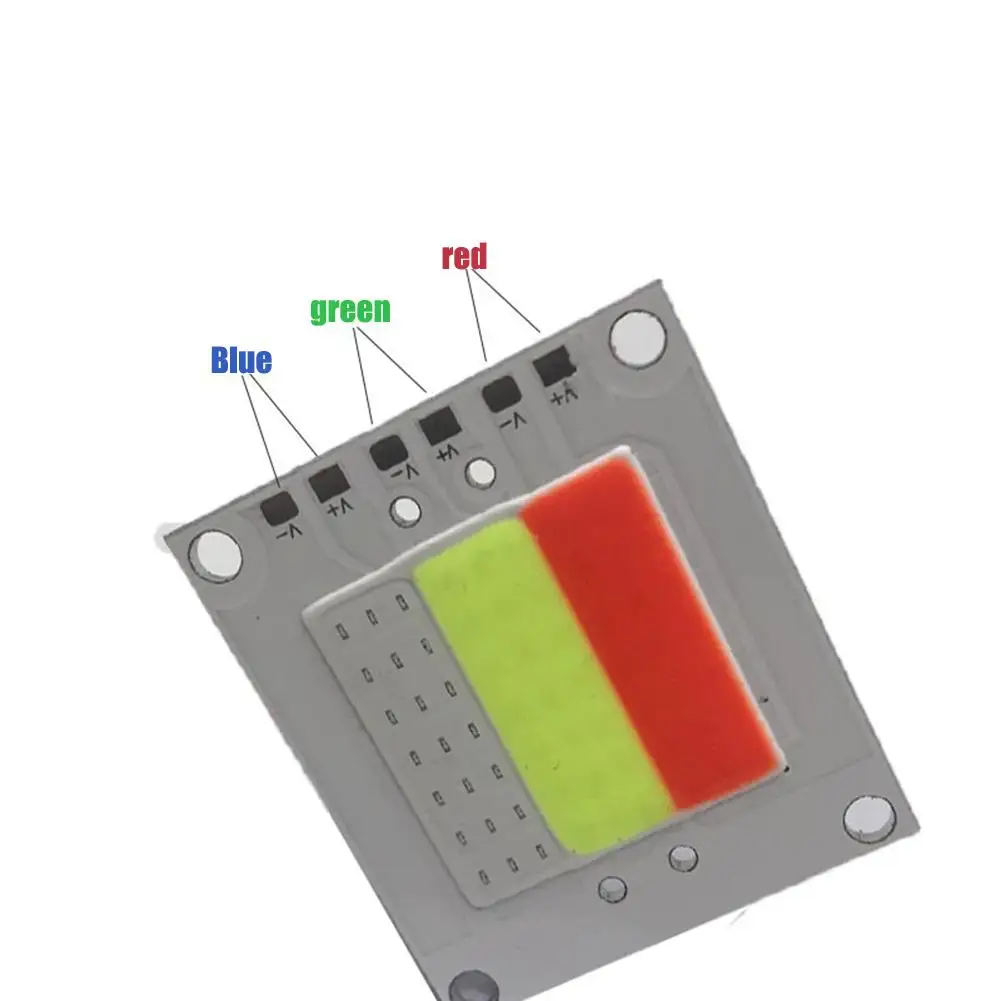 RGB COB светодиодный светильник 12 в источник алюминиевой подложки 4050 лампочка со