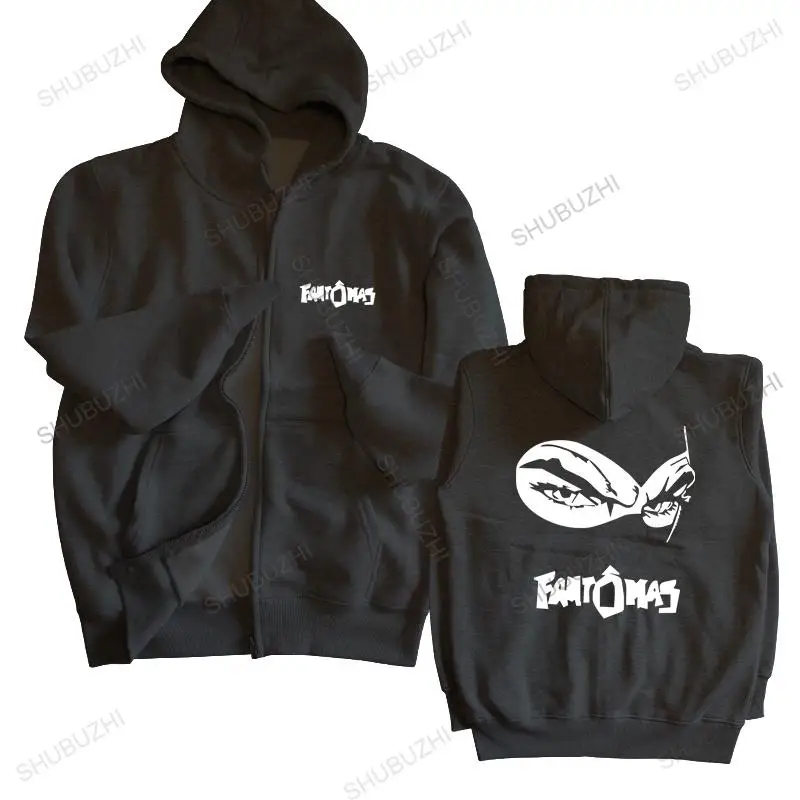 

Man black zipper hoody FANTOMAS Logo Mr.Bungle Avant Garde Metal Band drop shipping men autumn sweatshirt