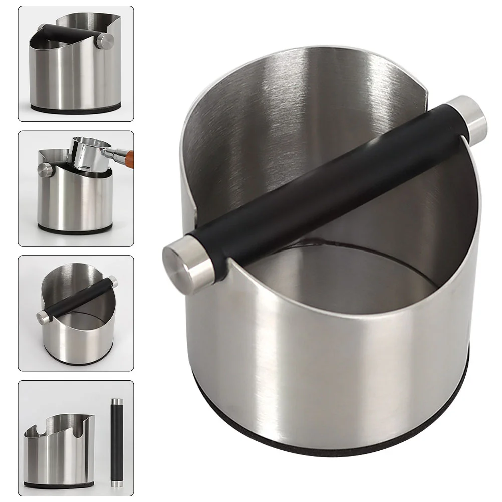 

Coffee Espresso Box Bin Knock Grounds Dump Waste Bucket Slag Container Grind Grinds Tamper Holder Ground Machine Accessories
