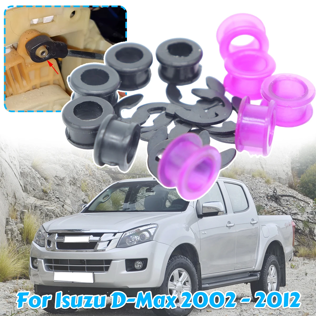 Фото Для Isuzu D-Max 2002 2003 2004-2012 рычаг переключения передач, концевая тяга, соединительная втулка, кабель переключения передач, аксессуары №1