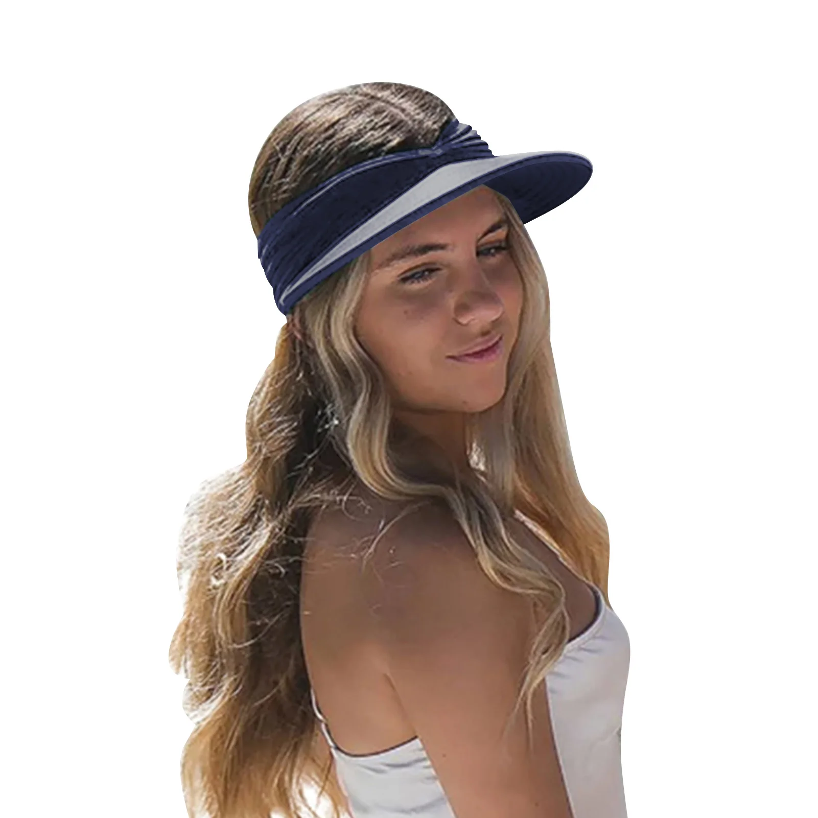 

Empty Top Sun Cap Women's Sun Hats Sun Protective Beach Summer Hats For Women Girl UPF 50 UV Sun Protective Beach Elastic Hollow
