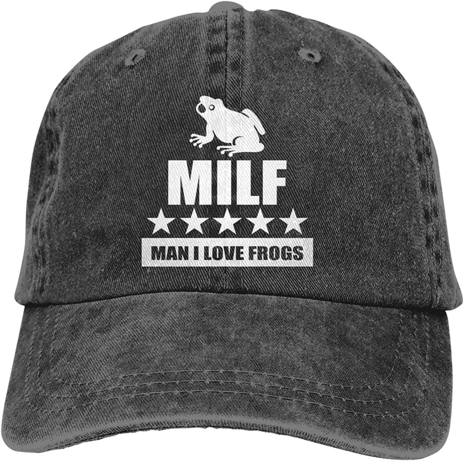 

Man I Love Frogs Cowboy Baseball Cap Hat