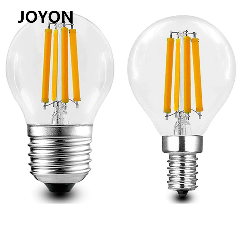 

LED Candle Bulb G45 Vintage Lamp E14 LED E27 AC220V 240V LED Globe 2W 4W 8W 12W Filament Edison LED Light Bulbs