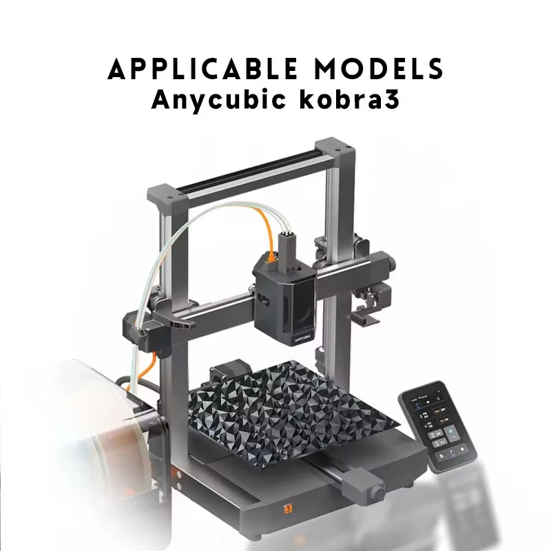 Фото Kobra 3 Строительная пластина Kobra 3 Pei Текстурированная PEO 256x268 Для Anycubic Kobra 3 Комбинированная объединительная пластина Запасные части Двусторонняя тепловая кровать №3