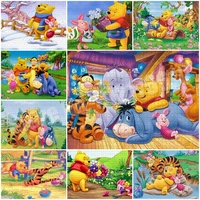 disney puzzles 1000 pieces paper assembling picture winnie the pooh jigsaw puzzles toys for adults children game educational toy