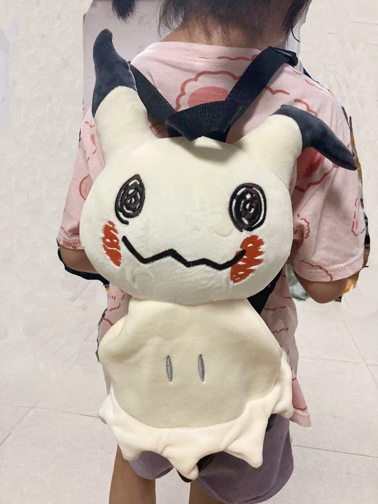 40cm Anime Mimikyu Plush Doll Pokemon Pikachu Backpack Model Toy Knapsack for Child Student School Bag Cosplay Toys