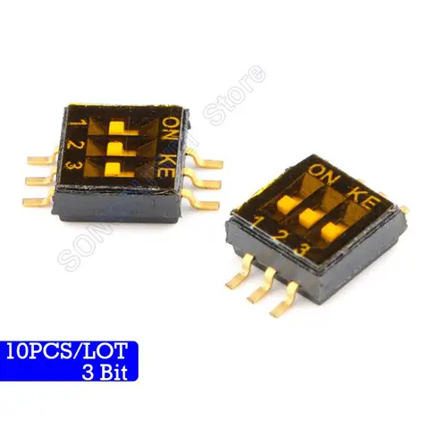 Переключатели SMD 1,27 мм, 10 шт
