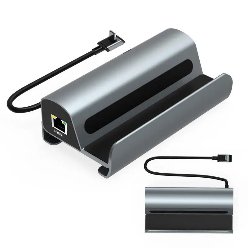 

For Steam Deck Dock Station TV Base Stand Hub Holder Docking USB C to RJ45 Ethernet HDMIcompatible USB3.0 Type-c Charger