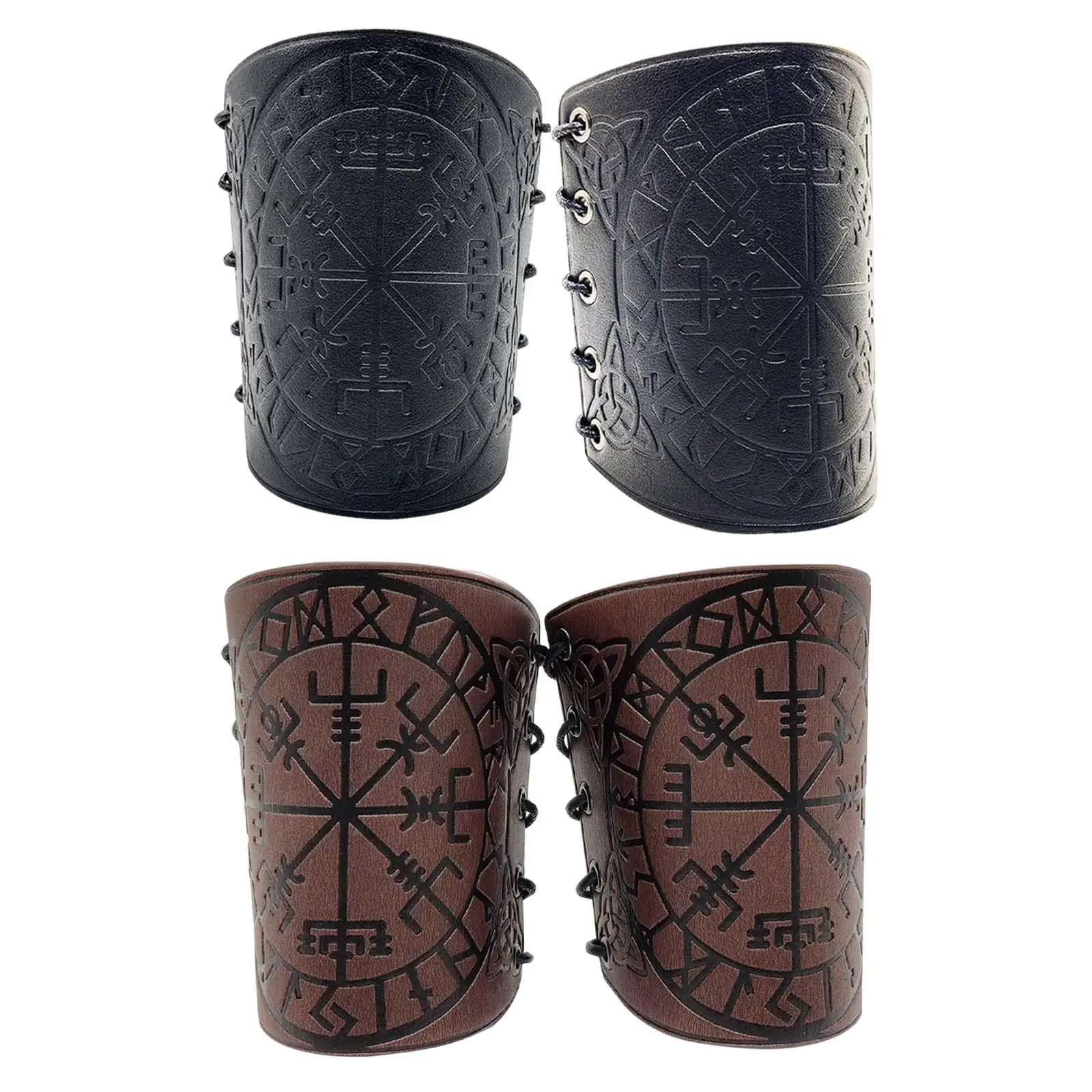 

Nordic Medieval Arm Bracers Punk Bracer Cuff Arm Armor Arm Guards for Medieval Events Game Party Party Stage Performances