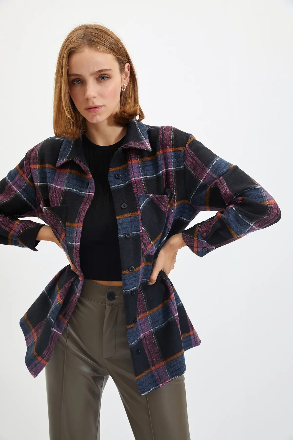 

Trendyol Plaid Shirt TWOAW22GO0383
