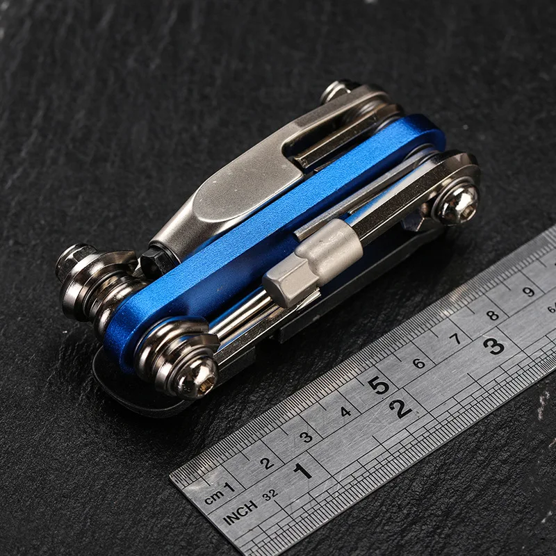 

Portable Screwdriver Multifunctional Bicycle Repair Tool Set Combined Hexagonal Wrench Chain Cutting Accessories Outdoor Riding