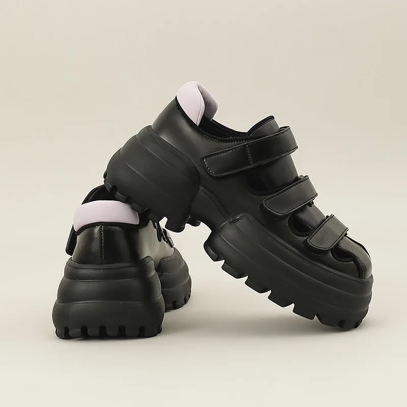 AIYUQI Genuine Leather Sandals Women 2023 Summer New Style Outerwear Toe Sandals Girls Casual Platform Roma Sandals Women