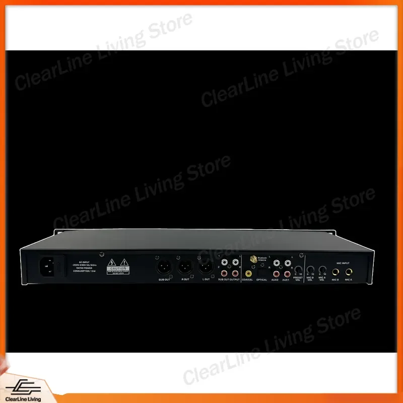 Фото Профессиональный цифровой аудиопроцессор GAK KT900 с эффектами DSP и звуковой картой для караоке, баров, школ, сценических выступлений и микшеров №5