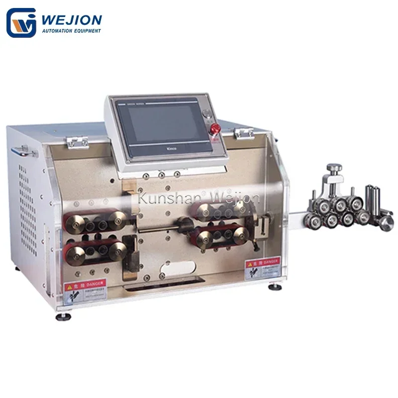 WEJION 4-30 мм2 Автоматическая многожильная машина для резки и полос кабеля Машина