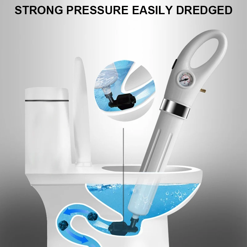 

Sewer Dredge Clogged Toilet Plungers Drain Blaster High Pressure Cleaner Air Drain Cleaner Manual Pneumatic Dredge Tools Gift