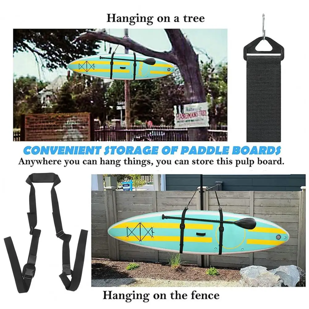 

Adjustable Strap Adjustable Hands-free Paddle Board Carry Strap for Surfboards Longboards Paddleboards Quick Release Convenient