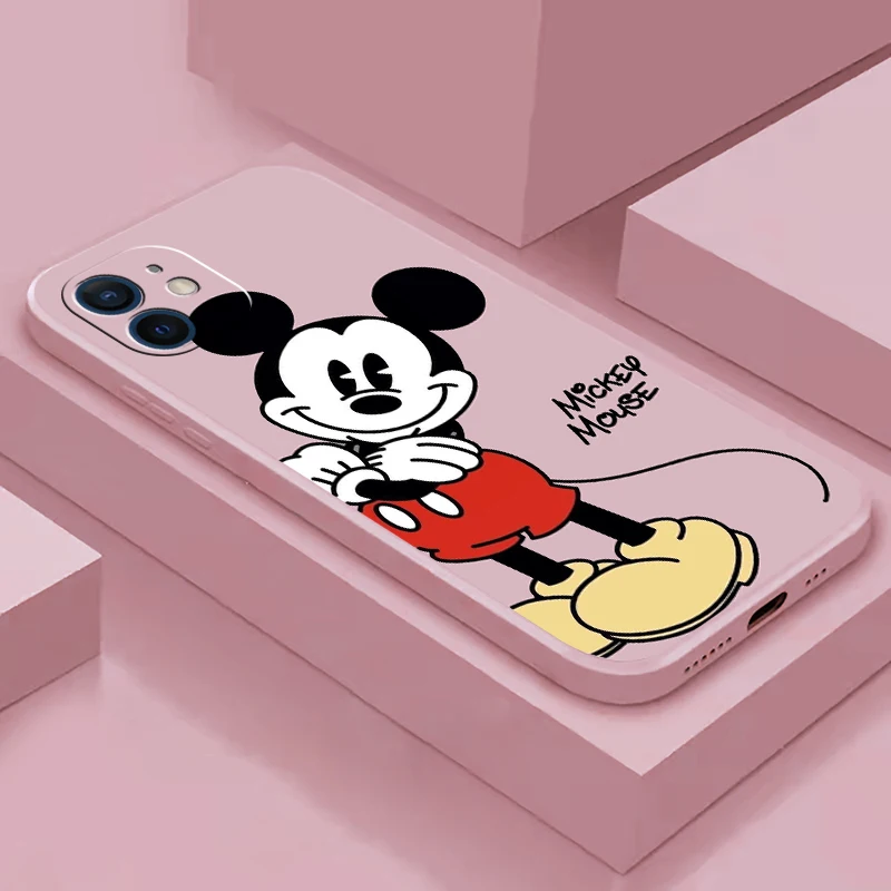 

Mickey Mouse Phone Case For iPhone 11 12 13 Pro MAX Mini 6 6S 7 8 Plus X XR XS MAX SE 2020 Soft Silicone TPU Funda Back Cover